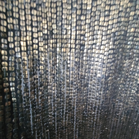 ETRO Italian Designer Black Gold Sequins Party Cocktail NYE Dress Pocket 4 Small - Picture 8 of 17